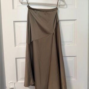 Asymmetrical Brown Skirt